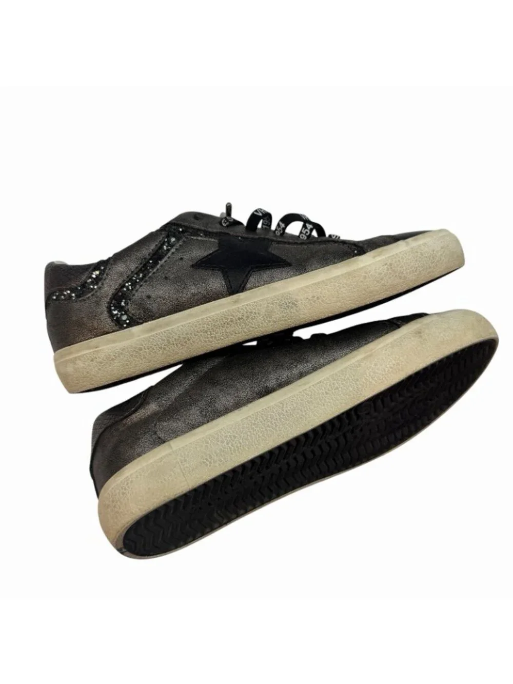 Vintage Havana Sneakers Size 7 Distressed Retro Trainers Shoes Sparkle